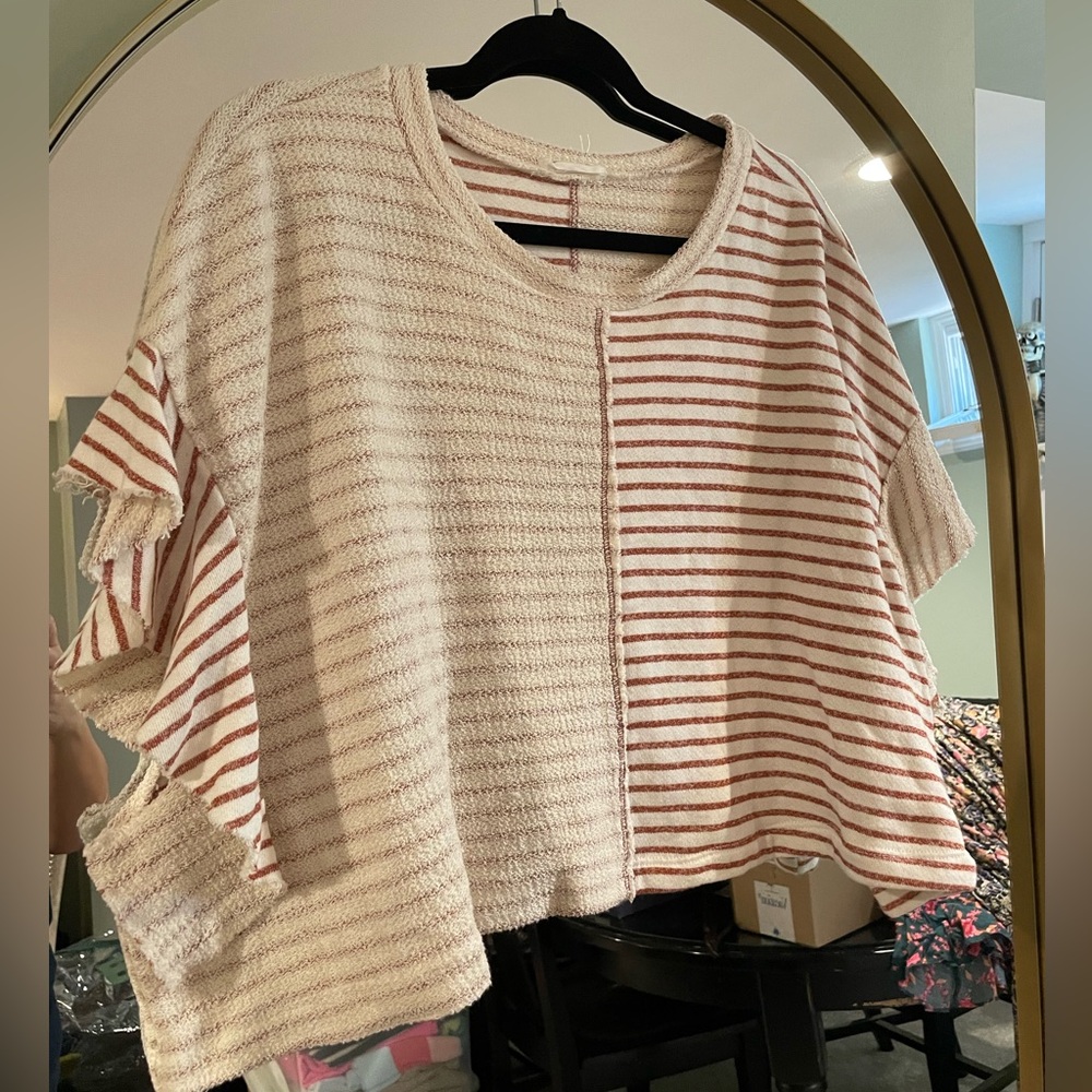 BUCKETLIST Shirt. Stripe. Large.